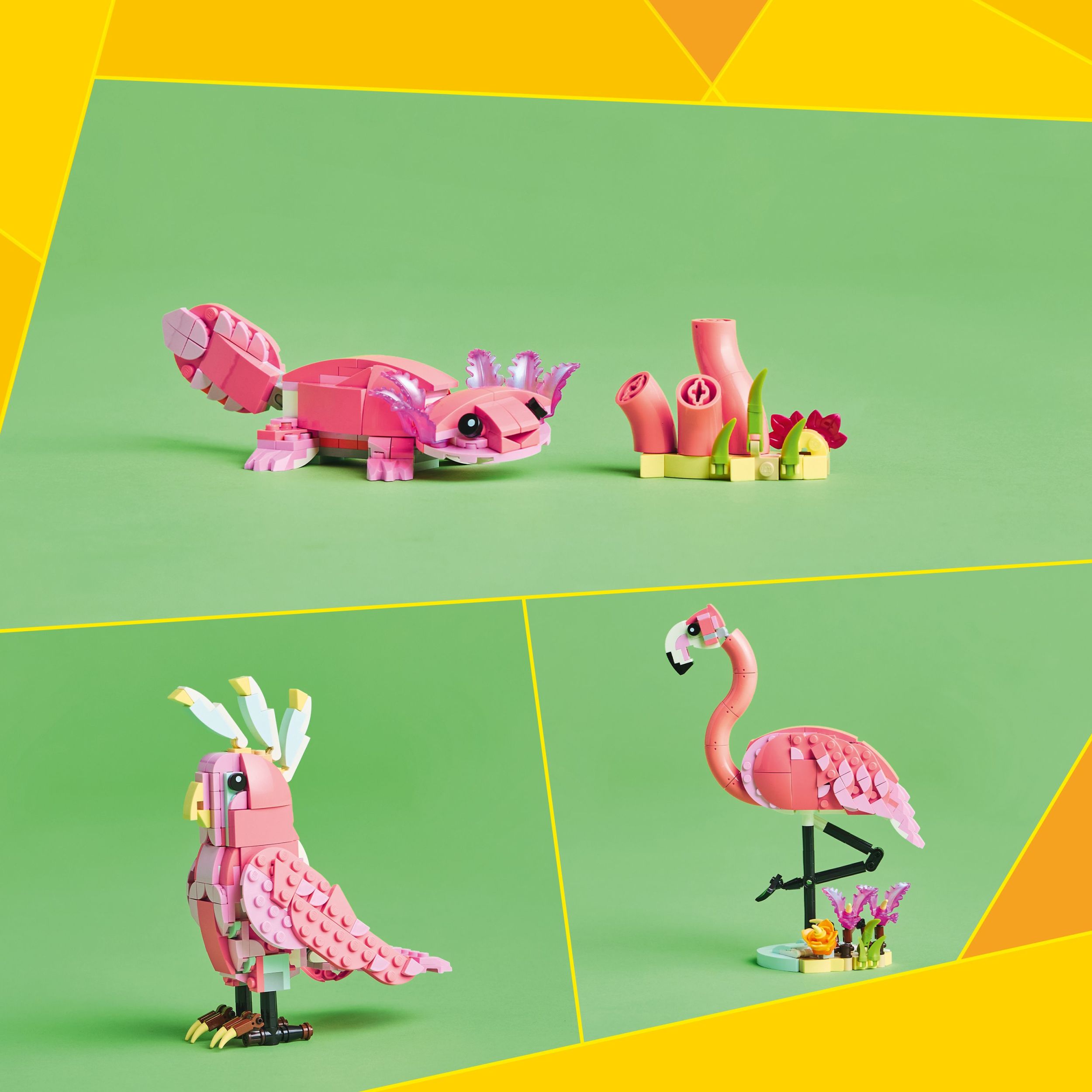 LEGO Creator Les animaux sauvages : Le flamant rose 31170 Ensemble de construction (288 pièces)