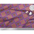 thumbnail image 3 of Soimoi Rayon Fabric Floral Mandala Printed Fabric 1 Yard 56 Inch Wide, 3 of 3