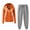 Orange, variant on Cameland Tracksuit Womens Sweatsuit Set Long Sleeve Zip Up Jacket And Sweatpants 2 Piece Sports Outfit Joggers Set Womens Clothes