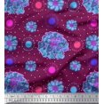thumbnail image 1 of Soimoi Rayon Fabric Artistic Floral Printed Fabric 1 Yard 56 Inch Wide, 1 of 3