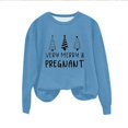 thumbnail image 4 of EGNMCR Chandail en Molleton de Noël pour Femmes Col Rond Imprimé Ample Chandail à Manches Longues Sans Capuche, 4 of 4