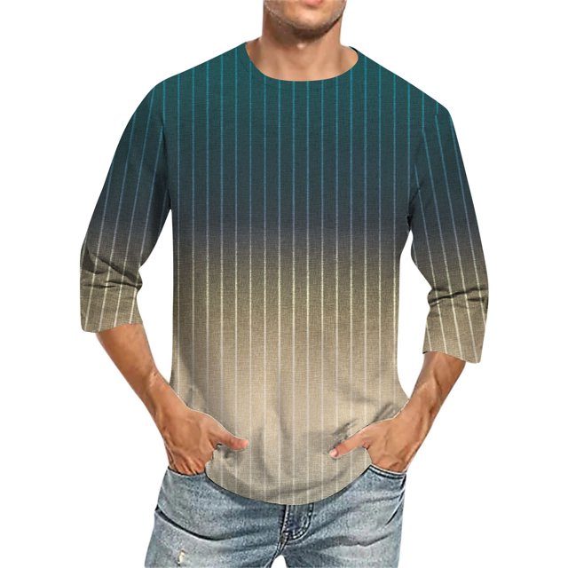 SDNall Shorts pour Hommes Imprimé Col Rond Mode Décontractée Manches Courtes Blouses Chemises Chemises pour Hommes, Tee-Shirts Manches Longues pour Hommes, Chemises Manches Longues pour Hommes