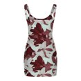 thumbnail image 5 of HKEJIAOI Robe Florale pour Femmes Robe d'Anniversaire Mode Femmes Été Décontractée Dos Nu Imprimé Floral Sans Manches Mini Robe Sexy Économies Liquidation Rouge, 5 of 5