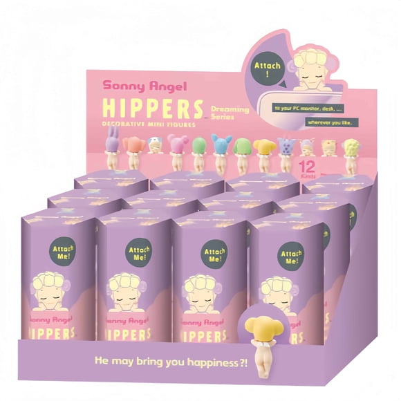 Sonny Angel Babies Hippers Dreaming Series Mini Figurine 2022 - 1 Boîte Assortie (12 Pcs)
