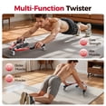 thumbnail image 2 of FLYBIRD 2-in-1 Twister Arm Trainer with Ab Roller Wheel, Adjustable 22-440lbs Hydraulic Power Chest, Shoulders, Forearm, Triceps & Core Muscle Strengthener (Includes Backpack & Pad), 2 of 9