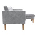 thumbnail image 4 of Canapé sectionnel en tissu avec module chaise longue réversible Gloria de CosmoLiving, 4 of 9