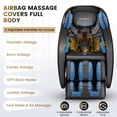 thumbnail image 3 of COSTWAY Relaxation02 Full Body Massage Chair, SL Track Zero Gravity Shiatsu Recliner with airbag Coverage, Bluetooth Speaker, Foot Roller, Heat Therapy, Thai Stretch, Auto Body Detector, 3 of 10