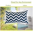 thumbnail image 4 of Petit Oreiller Chevron Bleu Marine 12x20, 4 of 6