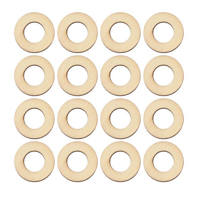 Shisuyan Tranches de Bois Rondes Bricolage Couleur Bois Naturel 200 Pcs 1 Po