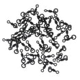 thumbnail image 4 of 50 Pcs Fishing Reel Swivel with Carp Rigs Line Hook - Black, 18mm, 4 of 7
