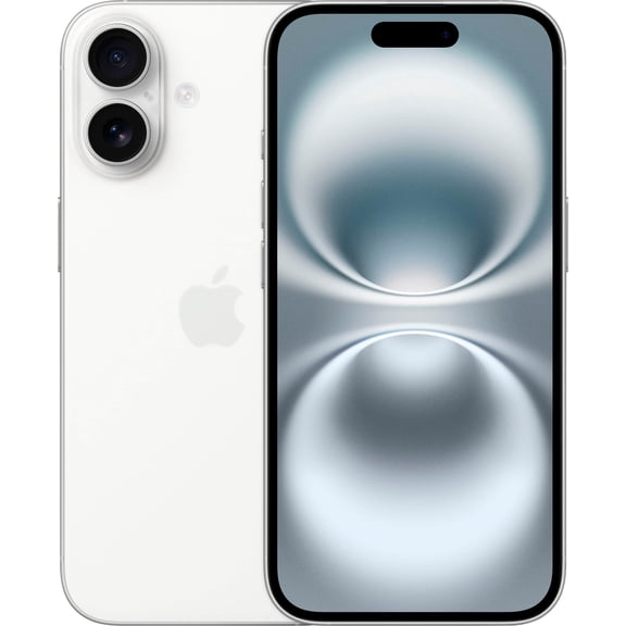 Remis à Neuf Apple iPhone 16 A3081 - eSIM Seulement - (Déverrouillé Entièrement) 128 Go Blanc (Grade A)