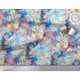 thumbnail image 2 of Soimoi Cotton Poplin Fabric Texture & Maple Leaves Print Sewing Fabric Yard 56 Inch Wide, 2 of 3