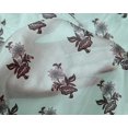 thumbnail image 4 of oneOone Silk Tabby Fabric Leaves & Floral Block Print Fabric BTY 42 Inch Wide, 4 of 5