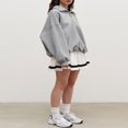 thumbnail image 3 of Women’s Quarter Zip Sweatshirts Long Sleeve Oversized Pullover Tops, 3 of 9
