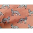 thumbnail image 4 of oneOone Cotton Poplin Fabric Fox Block Printed Fabric 1 Yard 56 Inch Wide, 4 of 4