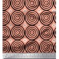thumbnail image 1 of Soimoi Tissu en Rayonne Motif Losanges et Cercles Tissu Décoratif Imprimé au Mètre 42 Pouces de Large, 1 of 2