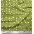 thumbnail image 1 of Soimoi Green polyester Crepe Fabric Text & Wine Glass Bar Fabric Prints By Yard 52 Inch Wide, 1 of 5