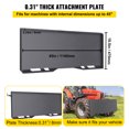 thumbnail image 3 of VEVOR 5/16" Skid Steer Mount Plate 5/16" Thick Skid Steer Attachment Plate High Quality Steel Quick Attachment Loader Plate with 3 Additional Welding Rods Easy to Weld or Bolt to Different Accessories, 3 of 9