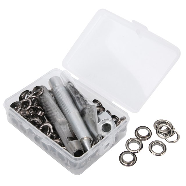 CRAFTMEMORE 1 Inch Hole 10 Sets Grommets Eyelets With Washers, Made Of Brass For Leather, Tarp,