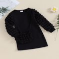 thumbnail image 4 of Fall Winter Warm Girls Knit Princess Clothes Fluffy Long Sleeves Sweater Dress with Bag, 4 of 9