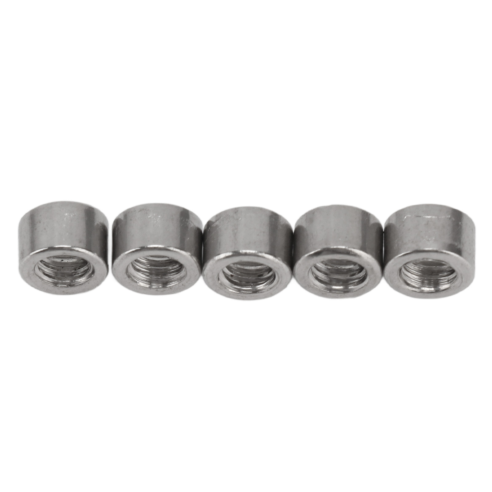 Round Coupling Nut, Fastening Nuts M4 Corrosion Proof Hard Wearing 304 Stainless Steel  For Mechanical Maintenance
