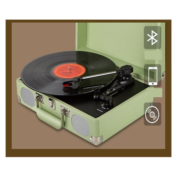 Vinyl Record Player Electric Phonograph Phonograph Vinyl Stereo Speaker Record Player Accessories Gifts ,Simple Setup