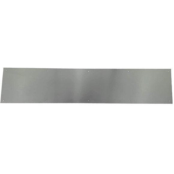 CPG Produits - Plaque de Frappe en Métal Inoxydable.050 Pouces d'Épaisseur - Choisissez la Hauteur et la Largeur de Votre Porte (6 Pieds' X 34 Pieds'), Argent (90-630-6-8-10-12-KP)