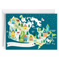 thumbnail image 1 of Image Arts Canada Map Boxed Christmas Cards, Pack of 28, 1 of 7