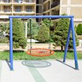 thumbnail image 3 of Costway 40'' Spider Web Tree Swing Kids Outdoor Play Set w/ Adjustable Ropes Gift Orange, 3 of 10