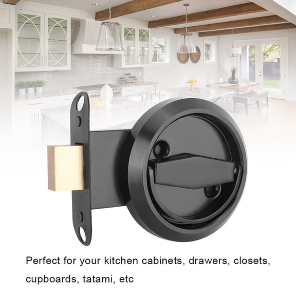 Cergrey Poignée de Serrure de Porte, Serrure de Porte en Acier Inoxydable, pour Tiroir de Cabinet