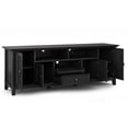 thumbnail image 3 of Pemberly Row Modern / Contemporary 72" Solid Wood TV Stand in Black, 3 of 9