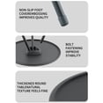 thumbnail image 3 of BAOPAI Portable Folding Round Outdoor Table with Adjustable Height and Double Layer Design including Light Hook for Camping Picnic and Tailgating, 3 of 6