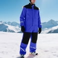 thumbnail image 4 of Timegard Rompers for Women 1 Piece Winter Outdoor Warm Snowsuits Ski Suits Windproof Jumpsuits for Men, 4 of 7