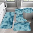 thumbnail image 4 of Dvkptbk Mixed Colors Bath Mats 5 Set Bathroom Rugs For 5 Pcs Toilet Mats Universal Soft Comfortable Water Absorption Non-Slip Thick Machine Washable Easy Dry Dark Color, 4 of 8