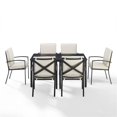thumbnail image 4 of Afuera Living 7-Piece Metal/Polyester Outdoor Dining Set in Oatmeal/Bronze, 4 of 17