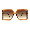 thumbnail image 1 of Womens Oversized Rectangle Butterfly Fashion Designer Sunglasses All Brown, 1 of 4