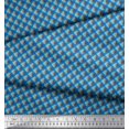 thumbnail image 2 of Soimoi Cotton Voile Fabric Diagonal Check Fabric Prints by Yard 56 Inch Wide, 2 of 5