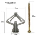 thumbnail image 3 of Chendee 50Pcs Self-Drilling Drywall Anchor Kit - Hollow Wall Anchors With Screws, 3 of 8