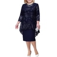 thumbnail image 2 of Robes d'Été Grande Taille pour Femmes 2024 Robe de Soirée Brodée Dentelle Brodée Ensemble Robe Deux Pièces Économisez jusqu'à 65 % de Rabais!, 2 of 4