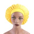 thumbnail image 4 of Polyester Nightcap Double-Side Elastic Headwear Sleep Bonnet Home Women Head Wrap Tool, 4 of 6