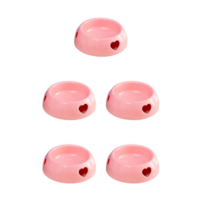 Maytalsory Environmentally Friendly Choice For Pet S Feeding Plastic Dog Bowl And Multiple pink large size 5Set