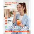 thumbnail image 3 of VEVOR Countertop Ice Maker, 44 lbs per Day, Self-Cleaning Portable Machine with Scoop, Drawer-Style Ice Access, Nugget Ice-Making Machine with Chewable Ices for Home, Kitchen, Office, Bar & Party, 3 of 9