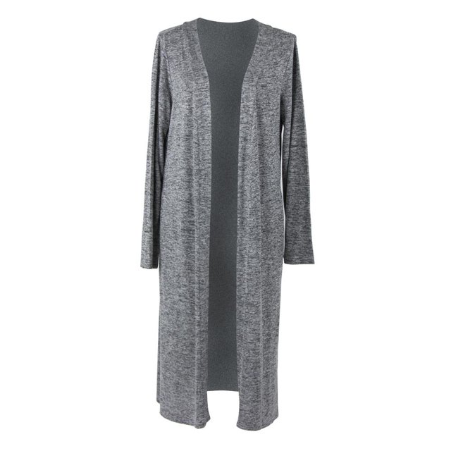 Hello Mello Cardigan Long Carefree Threads-Gris Moyen