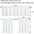 thumbnail image 4 of 3PCS Fall Kitchen Window Curtain Set with 36" Length Tiers and Valance Heart Rod Pocket Cafe Curtains Fall Sunflower Butterfly Window Curtains Treatment,Fall Home Collection, 4 of 5