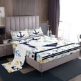 thumbnail image 1 of Erosebridal Colorful Anchor Print Full Sheet Sets, Nautical Bedding Full Size 4-Piece, 1 of 7