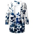 thumbnail image 4 of TIMIFIS Hauts pour Femmes Manches 3/4 Décontractés Coupe Ample Tuniques Col Rond T-shirt Automne, 4 of 4