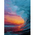 thumbnail image 1 of Qisvanset Seaside Sunset Scenery Canvas Print 12x16 Inch Full Home Decor, 1 of 8