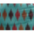 thumbnail image 4 of oneOone Georgette Viscose Fabric Argyle Ikat Decor Fabric Printed BTY 42 Inch Wide, 4 of 4