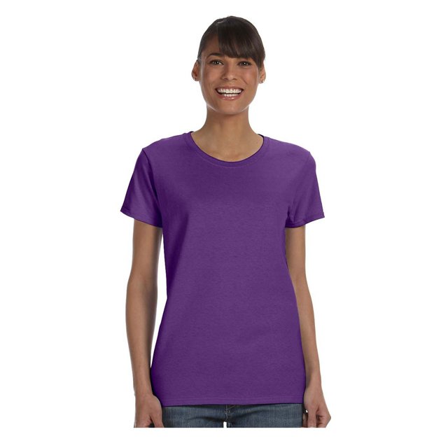 Gildan T-Shirt en Jersey de Confort à Col Épais avec Ruban pour Femmes, Style G5000L