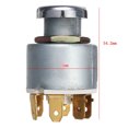 thumbnail image 4 of Car Motor Boat Ignition Switch 12V 4 Position with 2 Keys Metal Silver for SPB501, 4 of 4